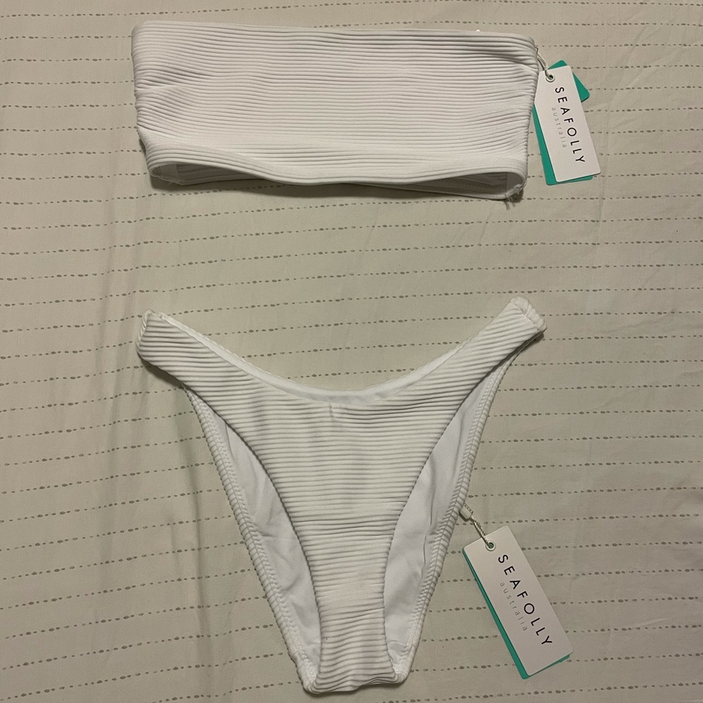 Seafolly | Essentials Tube Top & High Cut Bottoms